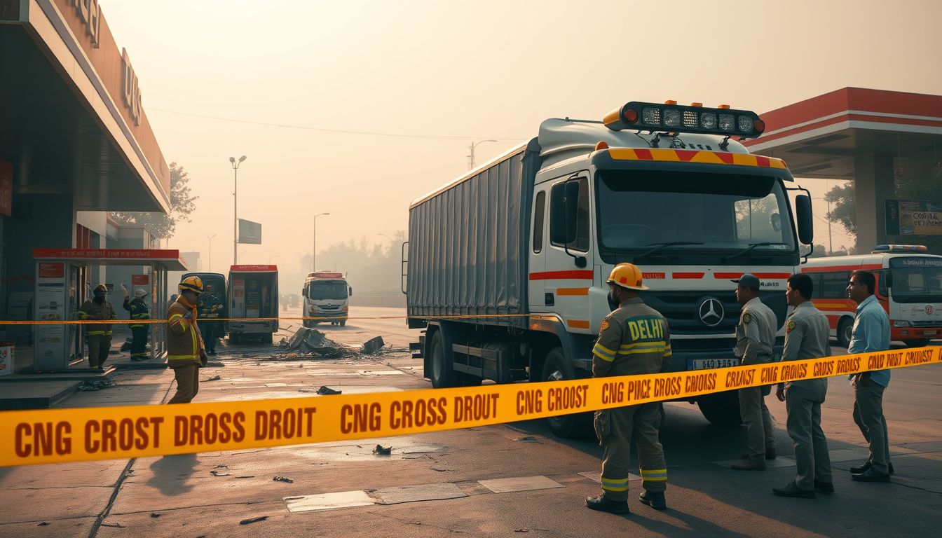One Dead, Five Injured in Truck Gas Cylinder Blast at Tikri Kalan CNG Station