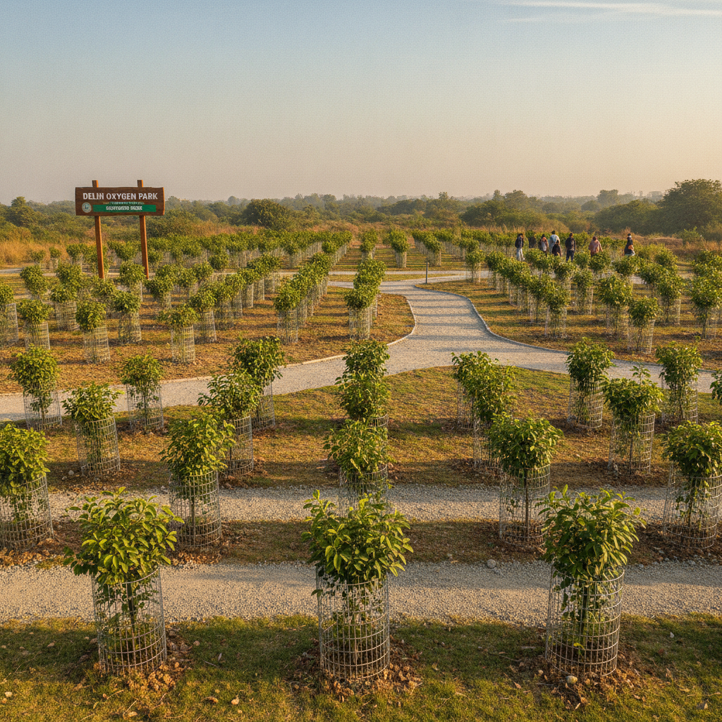 Delhi Inaugurates Namo Oxygen Parks To Compensate For 1100 Felled Ridge Trees