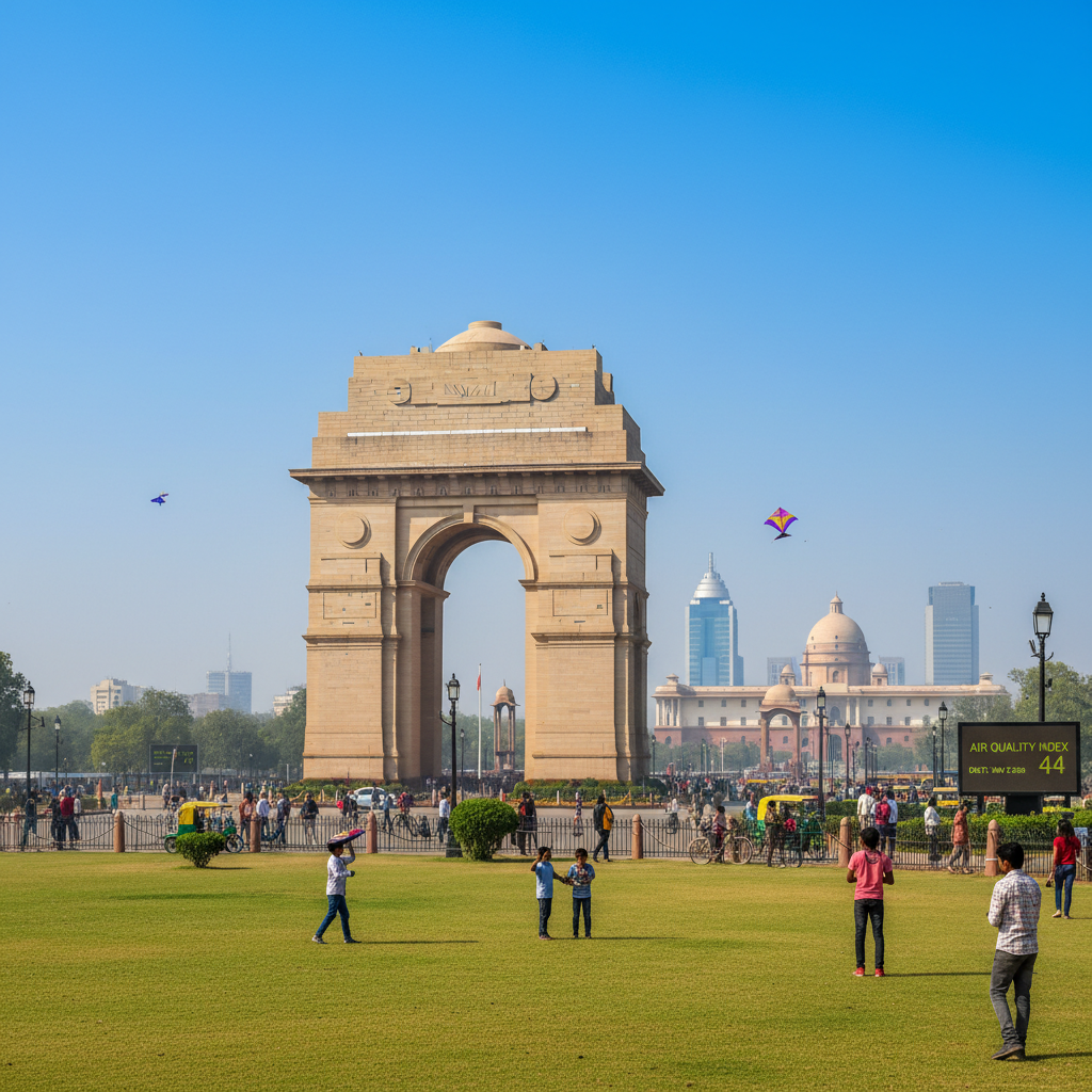 New Delhi Records Good Air Quality with 44 AQI on May 31, 2026