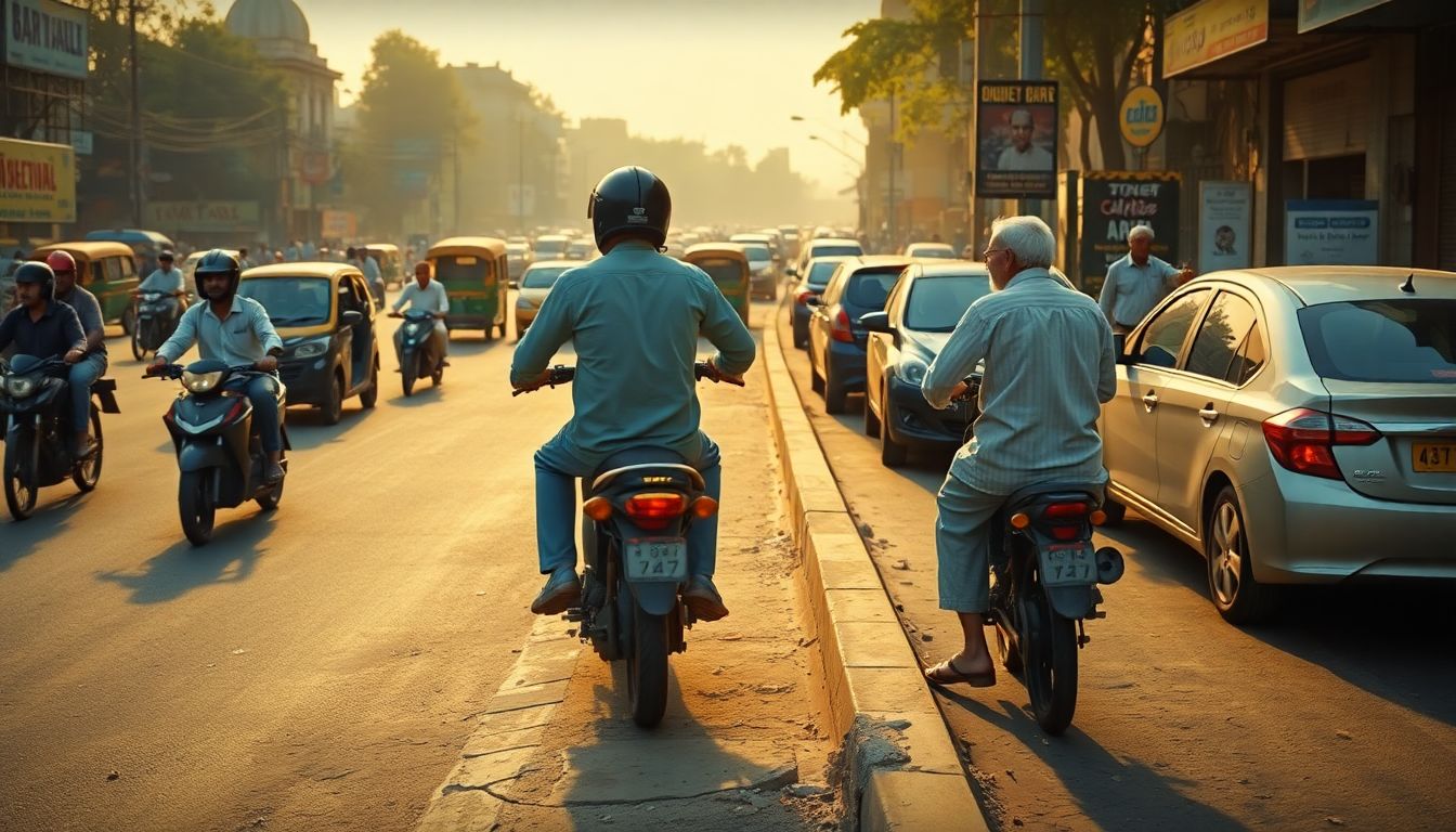 Delhi Pedestrians Forced Onto Roads As Two-Wheelers Take Over Footpaths