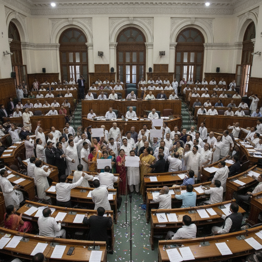 Opposition Protests Over Recent Deadly Fires and Collapses Disrupt Delhi MCD Meeting