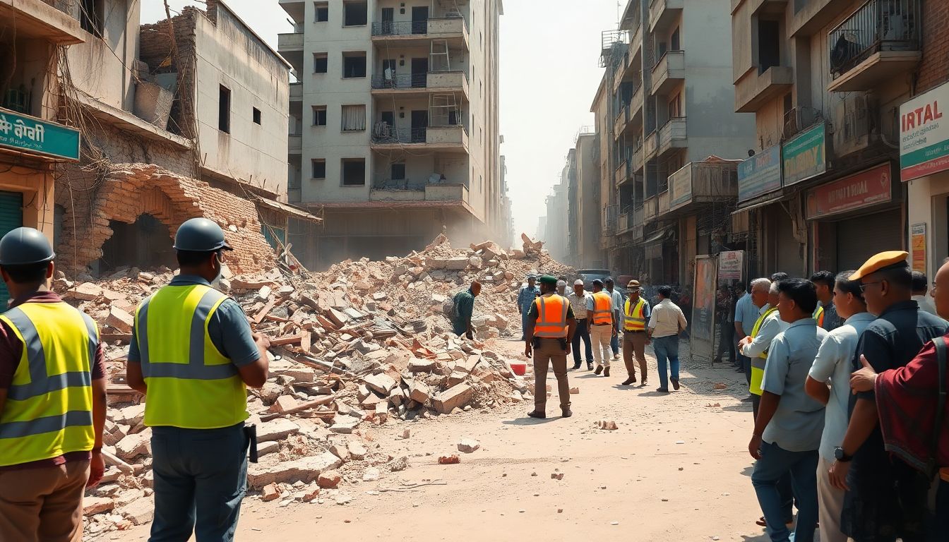 One Dead, Three Injured as Building Collapses in Karol Bagh's Regarpura