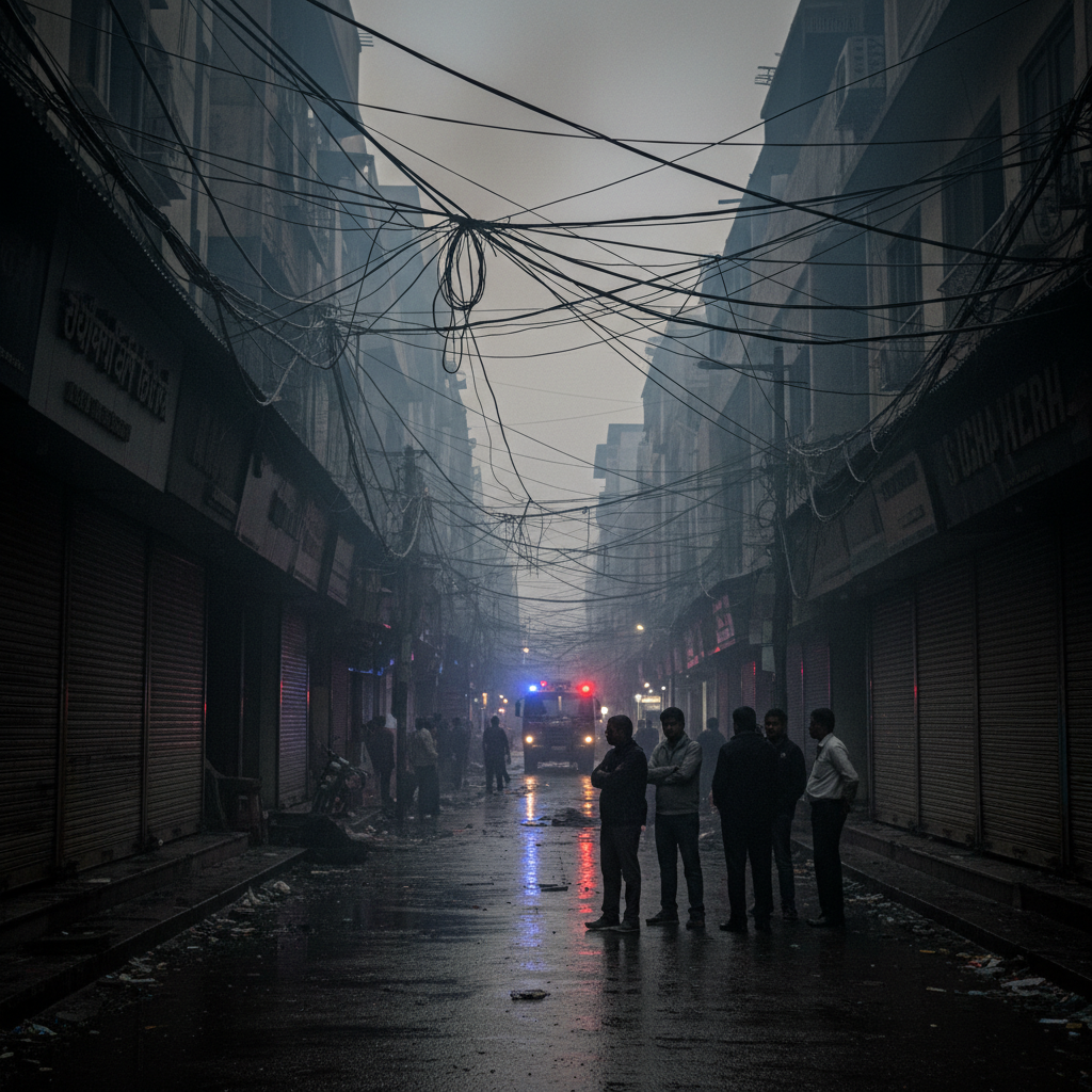 Deadly Malviya Nagar Fire Knocks Out Power and Halts Local Business Operations