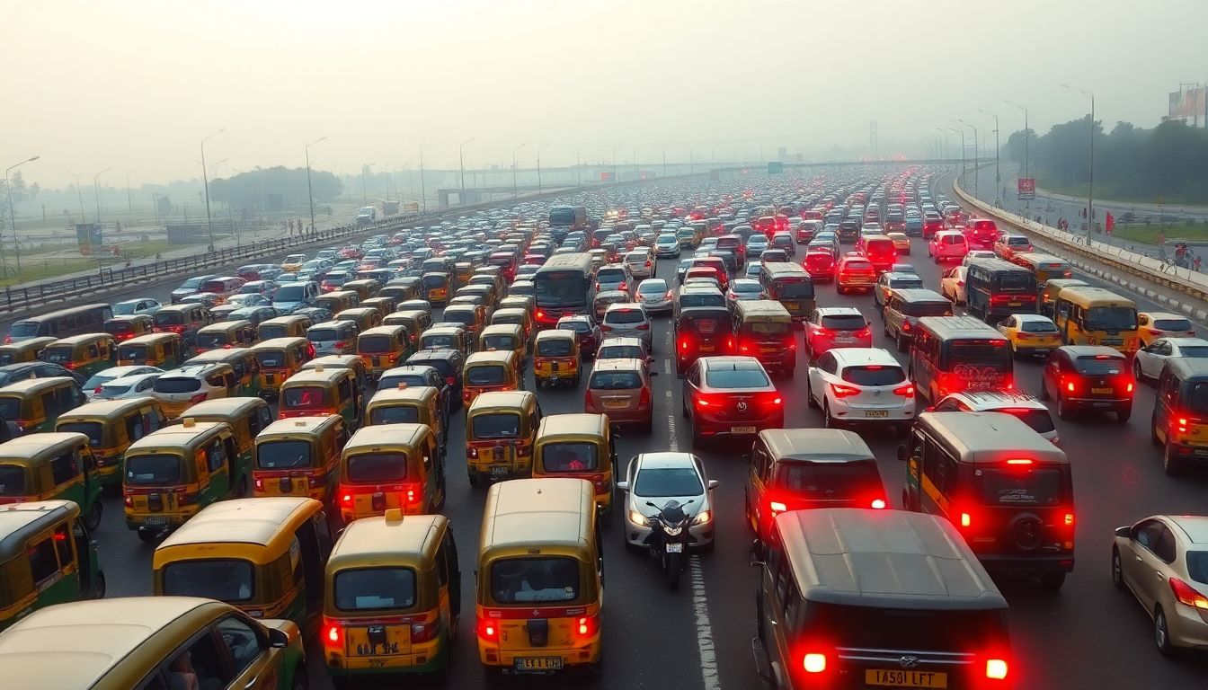 Raksha Bandhan Rush Triggers Heavy Traffic Jams Across Delhi Roads