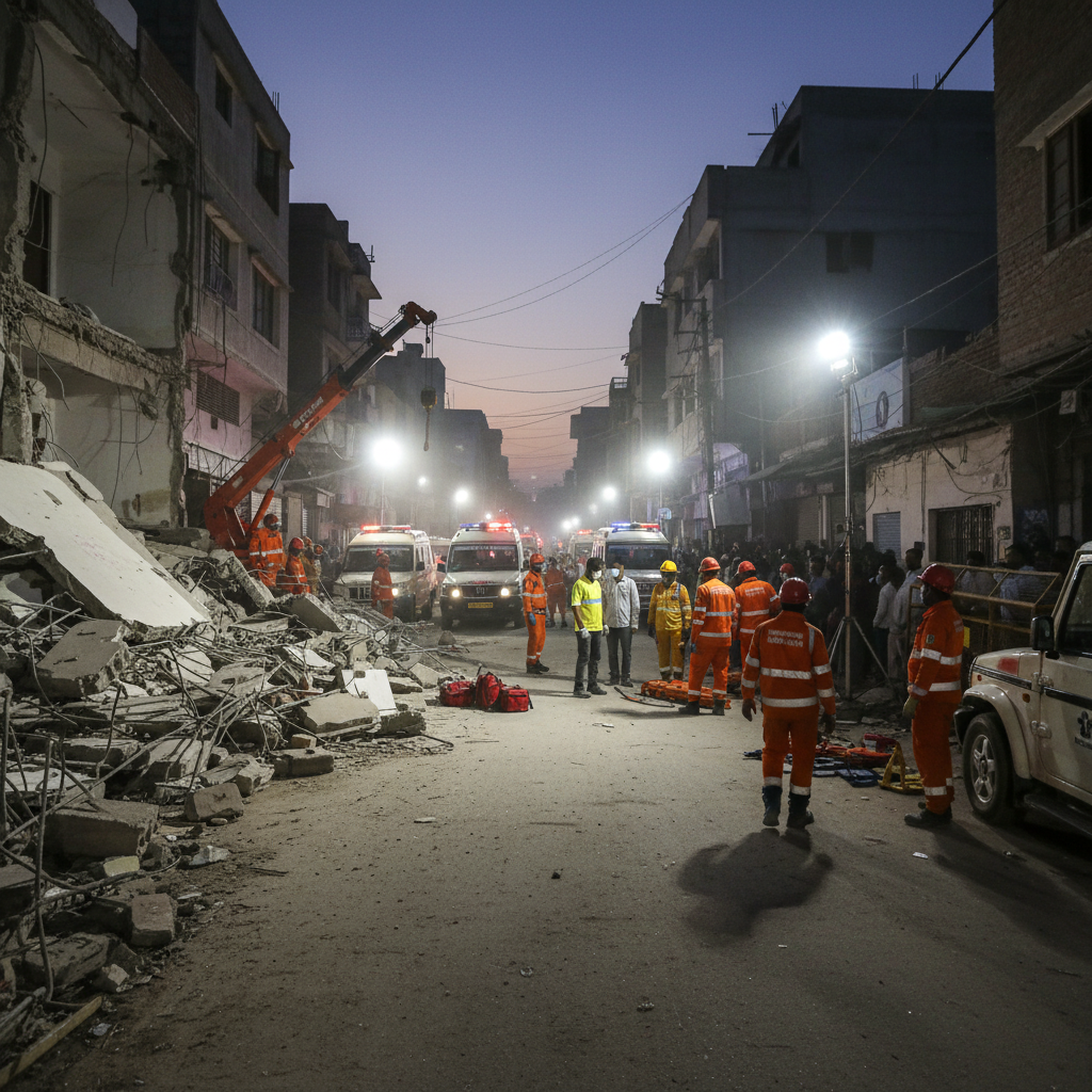 Canteen Owner Dies Saving Students in Saket Building Collapse