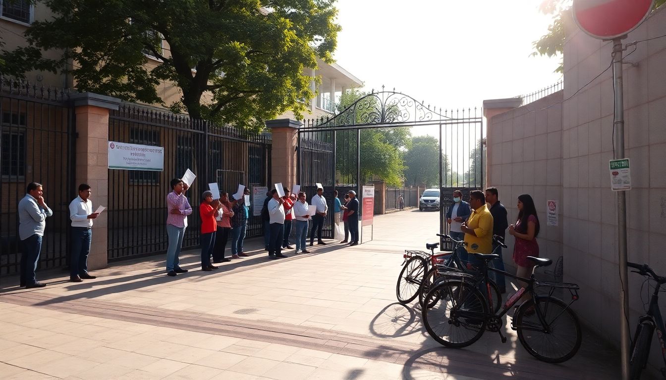 AAP Protests at Swami Nagar School Over Alleged Delhi Bicycle Scam
