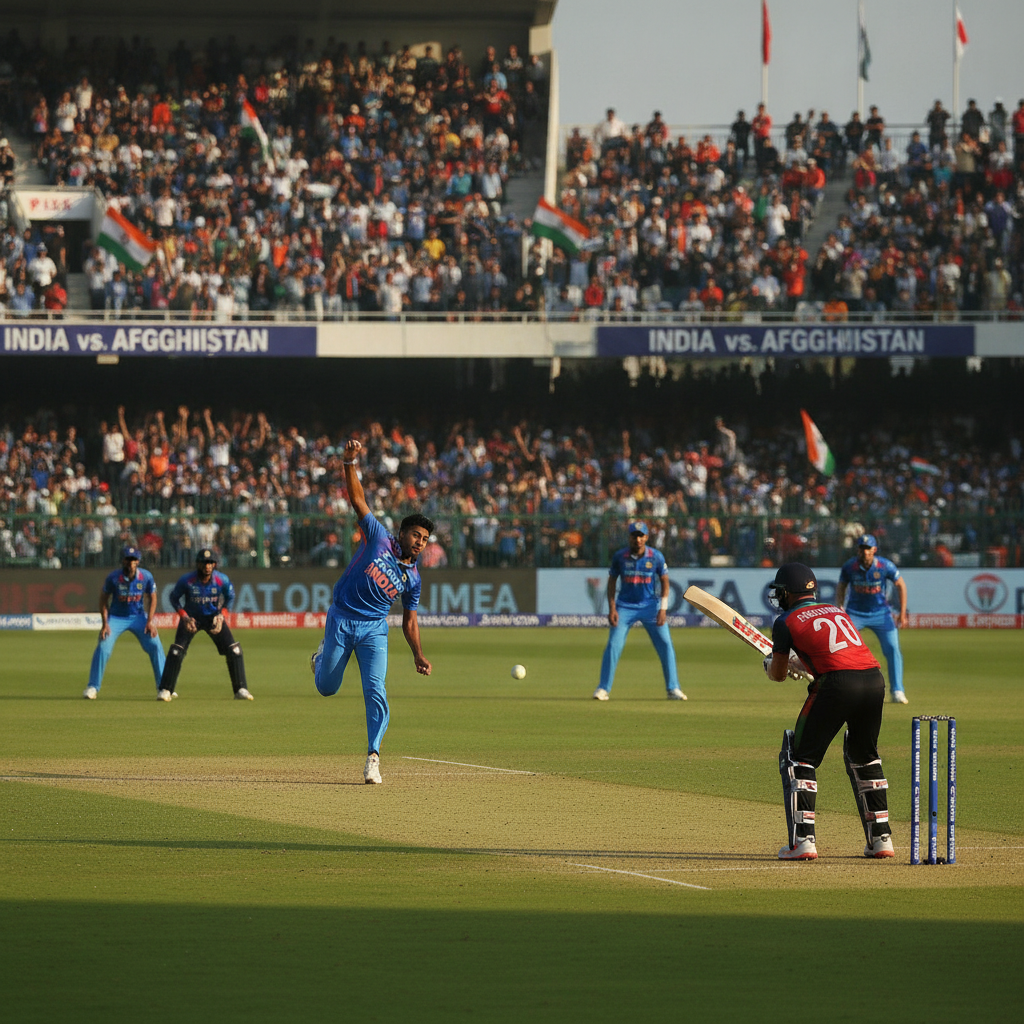 India Opts to Bowl Against Afghanistan in Shortened 25-Over ODI Match