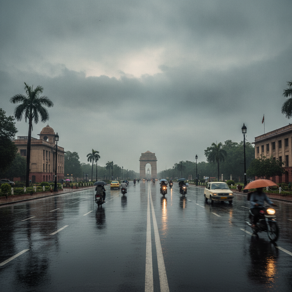 Delhi temperatures plunge by up to 8 degrees Celsius after overnight rain