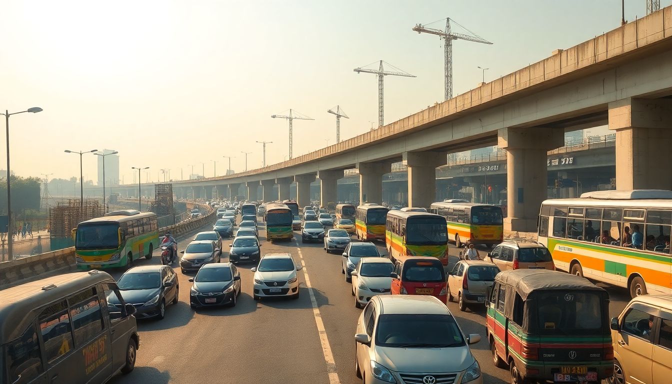 Traffic Slowdown Expected on NH-9 Towards Sarai Kale Khan Due to Barapullah Work