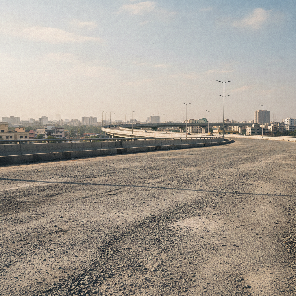 Gravel and Uneven Spots on Mumbai's Newly Opened Mrinaltai Gore Flyover Spark Concern