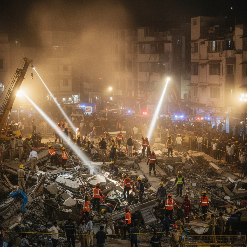 Two friends survive being trapped under collapsed Saidulajab building in South Delhi