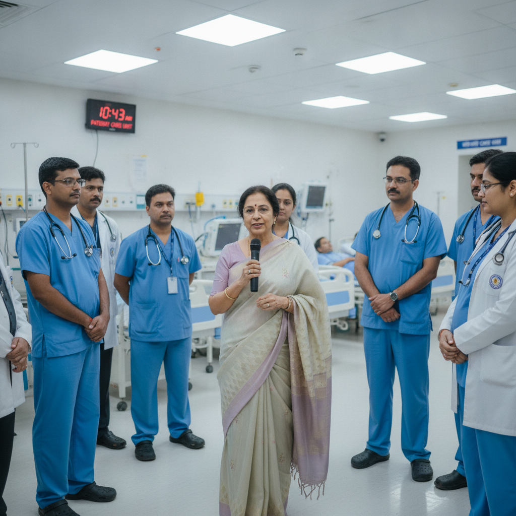 CM Rekha Gupta Visits Saket Hospital, Announces Malviya Nagar Fire Compensation