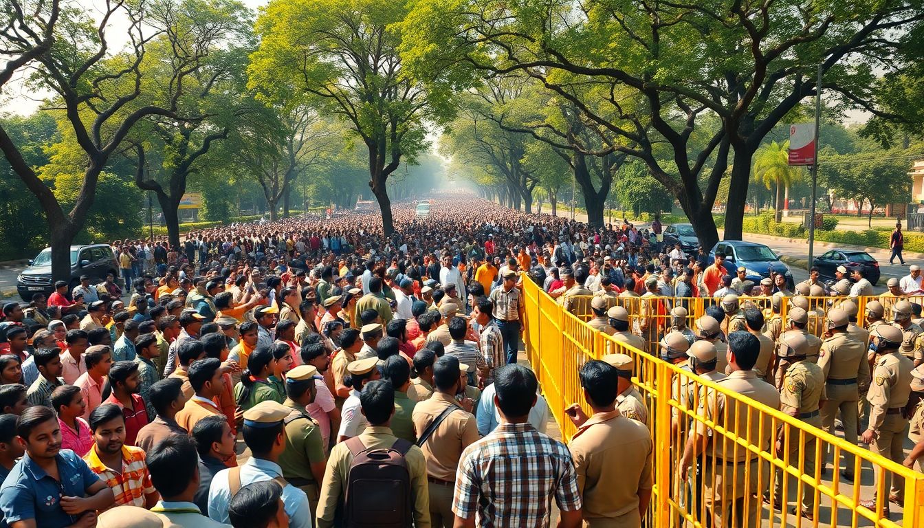 Police Clash With Thousands of Students Marching to Parliament in New Delhi