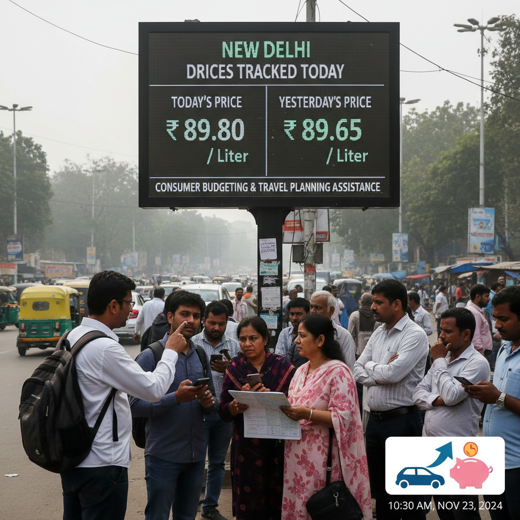 New Delhi Diesel Prices Tracked Today to Assist Consumer Budgeting and Travel Planning