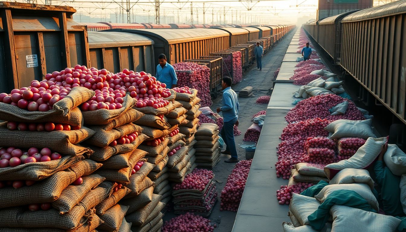 First Kanda Express Arrives in Delhi With 453 Tonnes of Onions at Rs 35 Per Kg