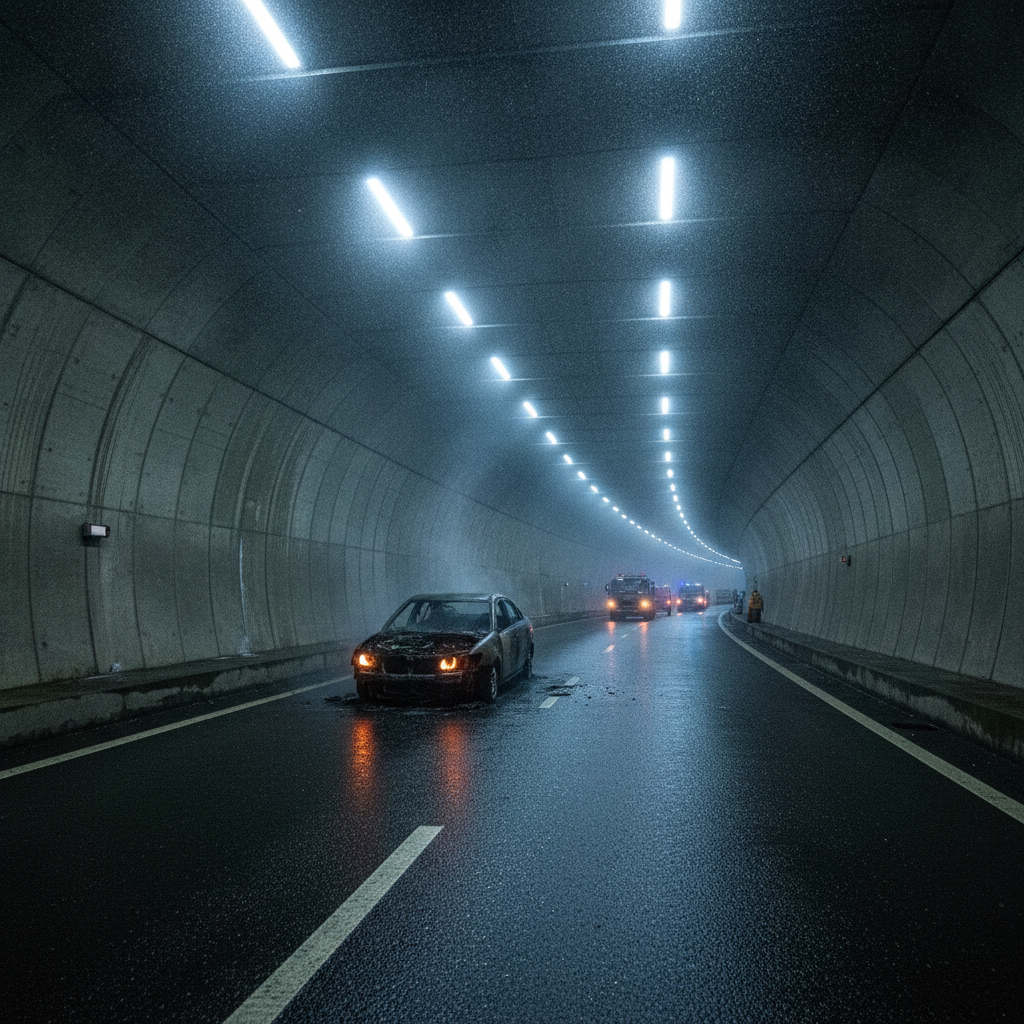 Car fire in Dwarka Expressway tunnel suppressed by automatic safety system
