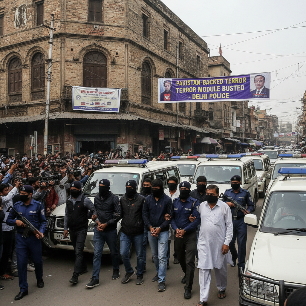 Delhi Police arrest eight suspects, busting Pakistan-backed terror module
