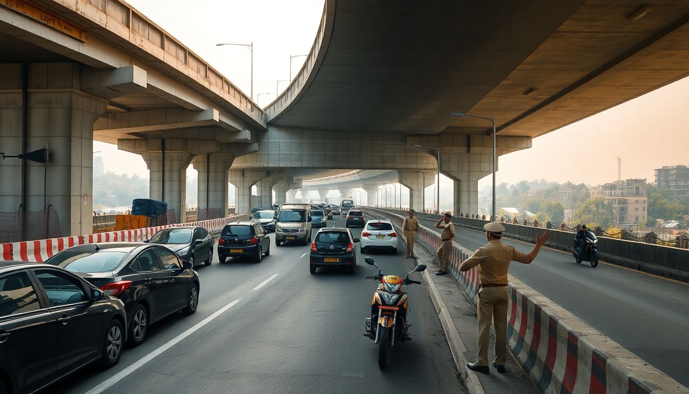 Barapullah Phase-III Flyover Sees Congestion at Mayur Vihar Before Opening Fully