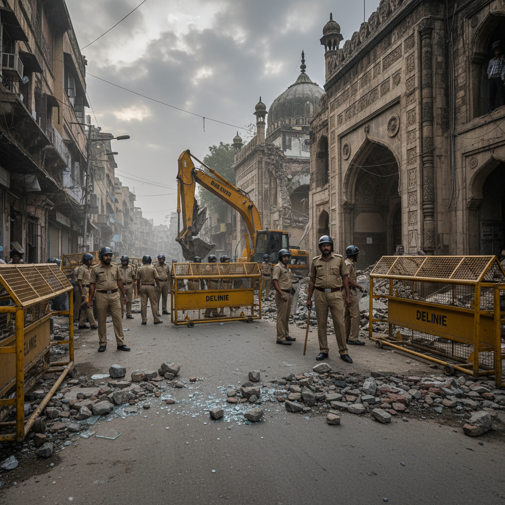 Five Police Officers Injured in Stone-Pelting Near Faiz-e-Elahi Mosque