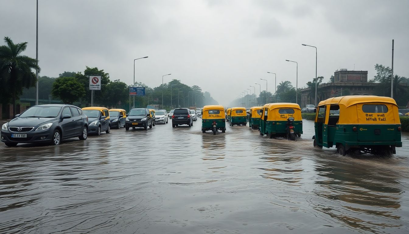 Heavy Rain Triggers Waterlogging and Traffic Snarls Across Noida and Delhi-NCR