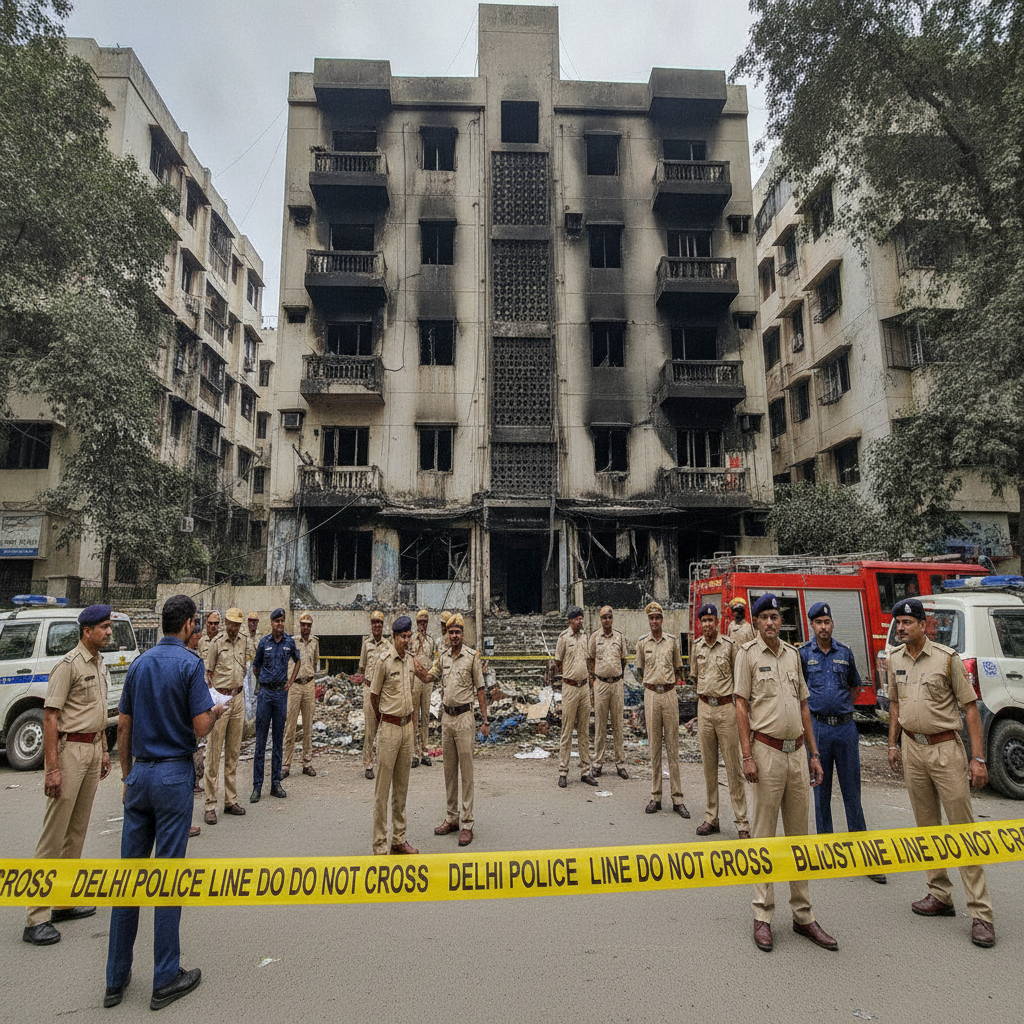 Delhi Police probe masked woman seen on CCTV before deadly Govindpuri fire