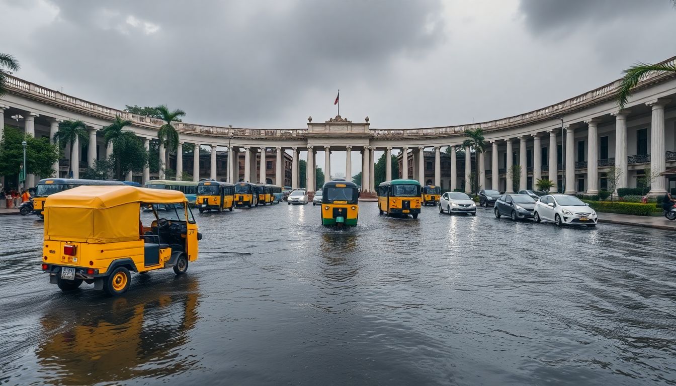 Severe Waterlogging Hits Connaught Place Roads Following Heavy Rainfall