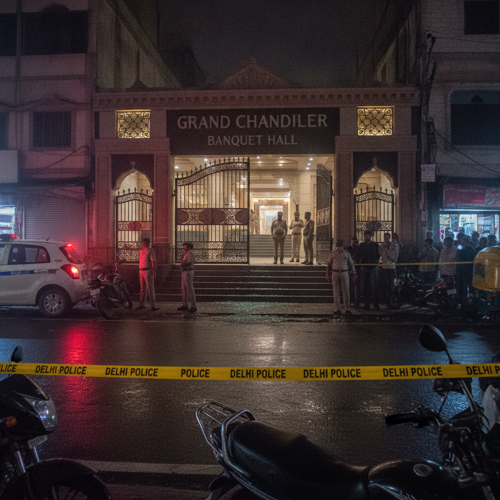 Woman injured as group fires shots at Shubham Banquet Hall in IP Extension
