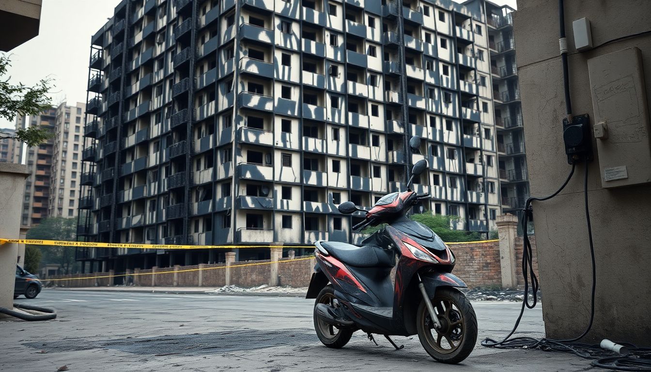 Noida residential building fire prompts expert safety warnings on EV charging