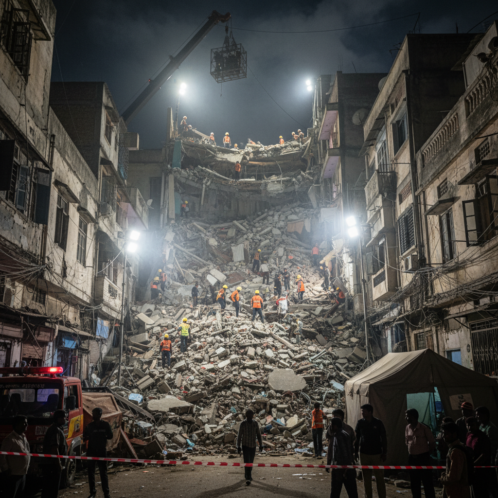 Six Killed in Saidullajab Building Collapse Near Saket