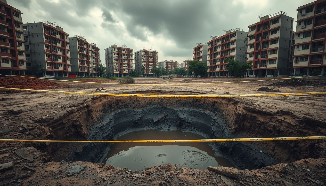 Two Boys Drown in Rainwater-Filled Pit on Vacant DDA Plot in Narela