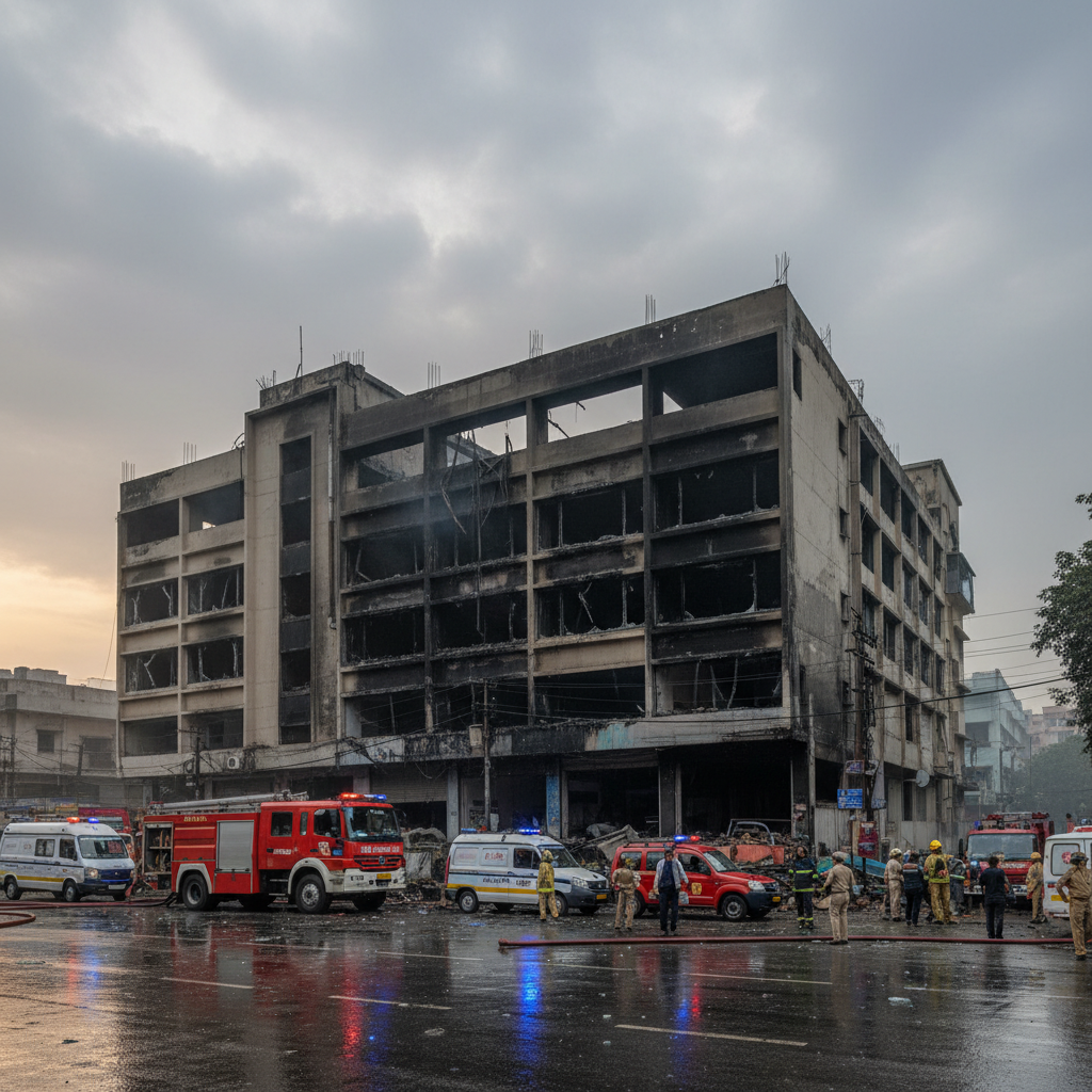 At least 18 killed as major fire sweeps through New Delhi building