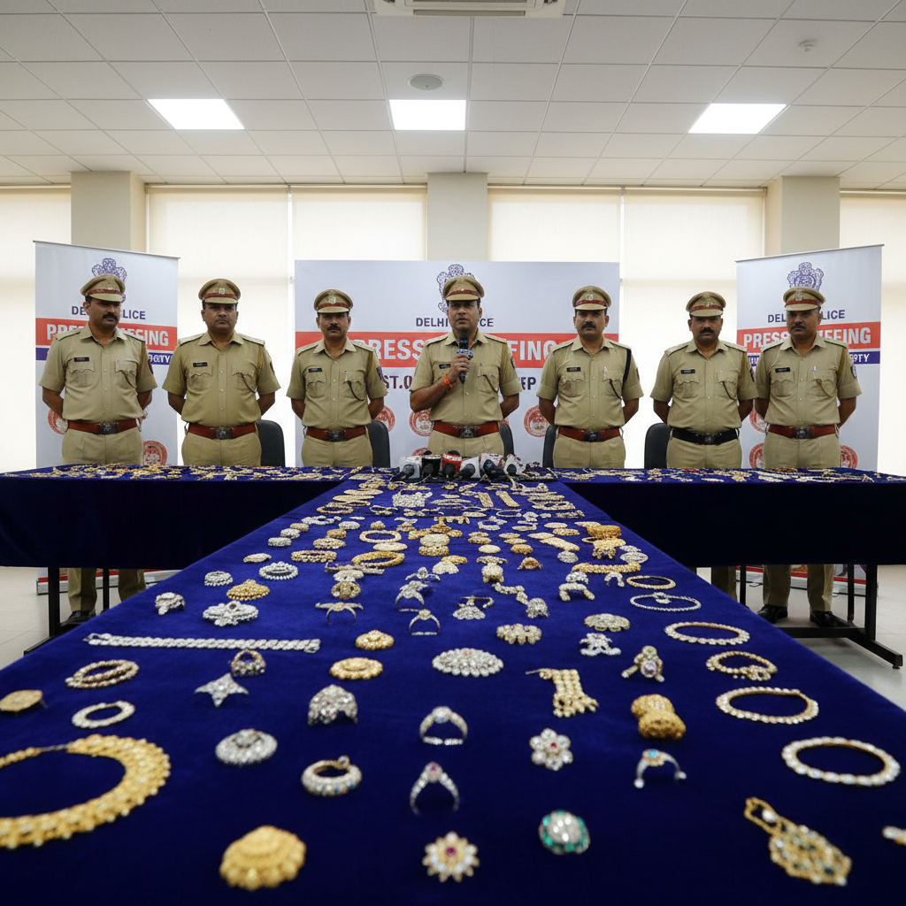 Delhi Police Arrest Six Suspects, Recover Stolen Jewellery Worth Over ₹10 Lakh