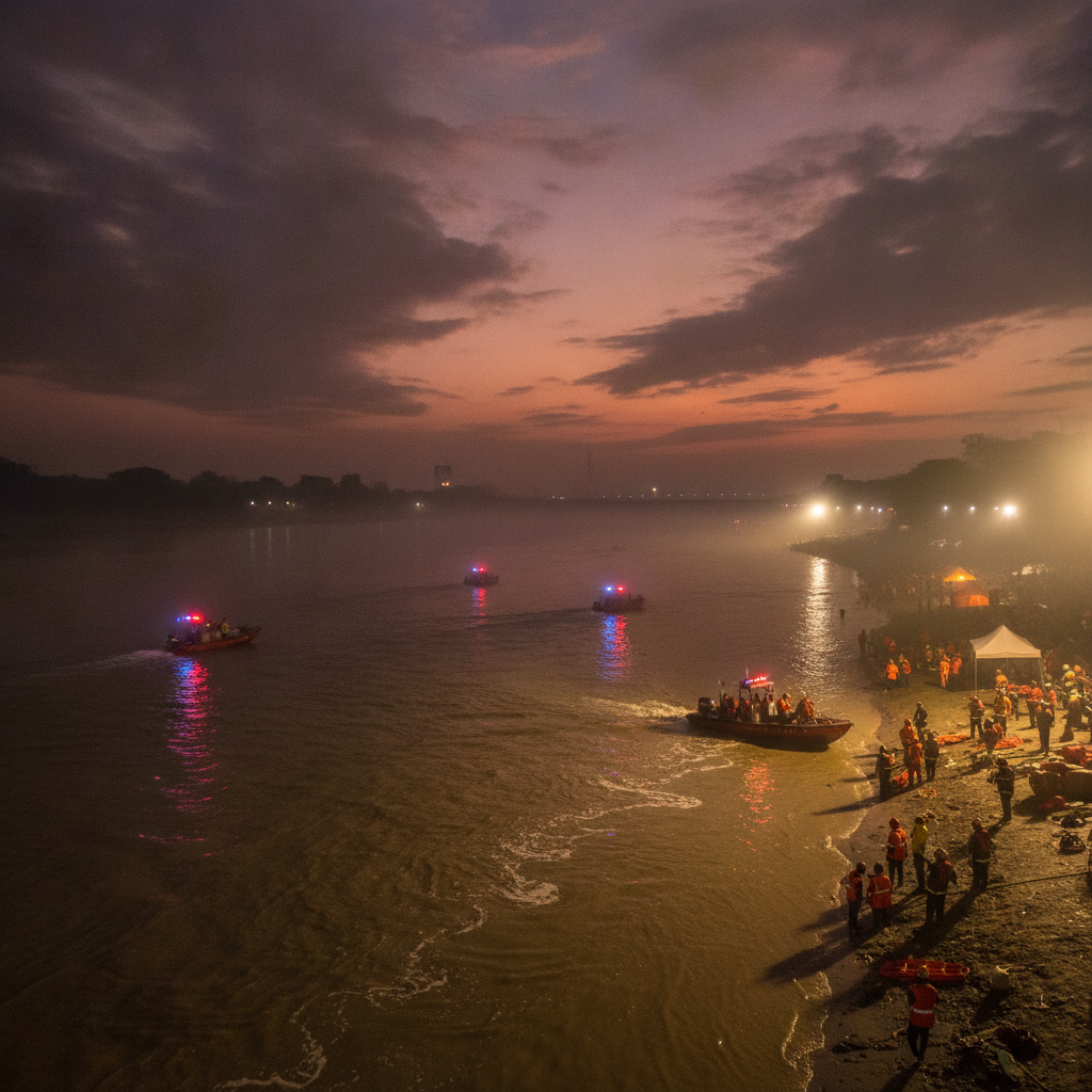 Four teenagers feared dead after being swept away in Yamuna River near Hiranki village