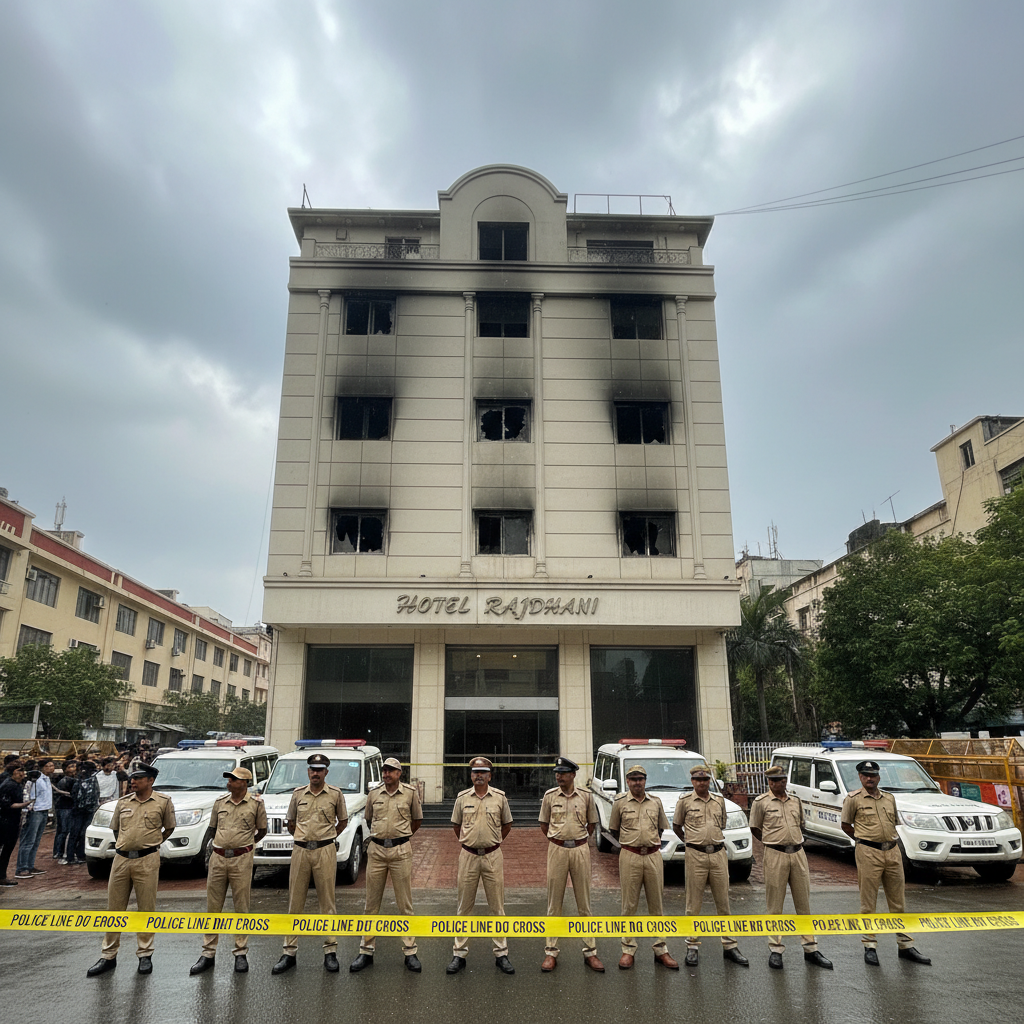 Delhi Police Search for Absconding Accountant as Hotel Fire Investigation Widens