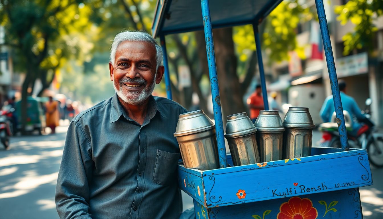 Guptaji Serves Poetry and Khoya Kulfi on the Streets of South Delhi