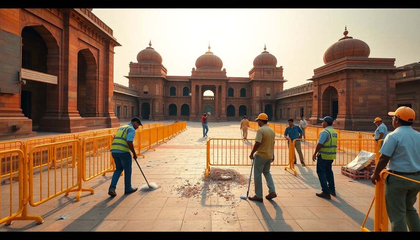Cleanup Begins at Delhi's Jantar Mantar Following Protest and Pradhan's Exit