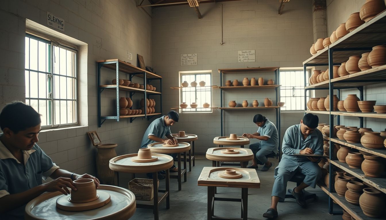 Project Restart Brings Ceramics Training to Prison Inmates for Rehabilitation
