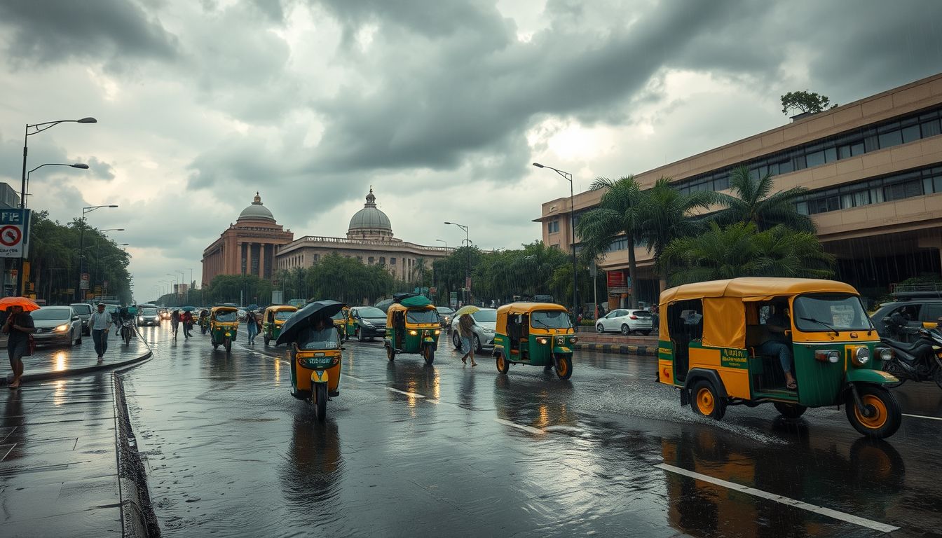 IMD Predicts Fairly Widespread Rain and Isolated Heavy Spells for Delhi