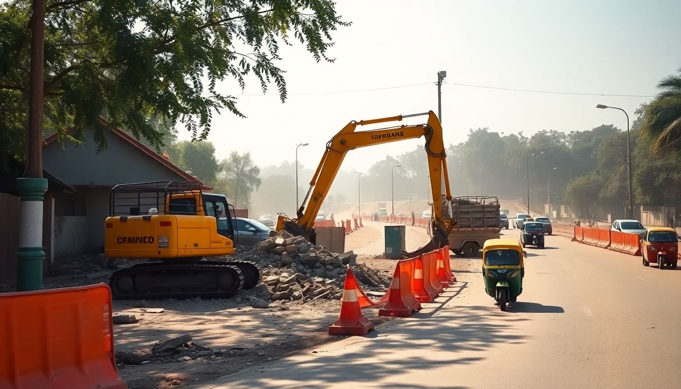 Delhi Government Demolishes Illegal Shrine to Widen Pitampura-Shalimar Bagh Road