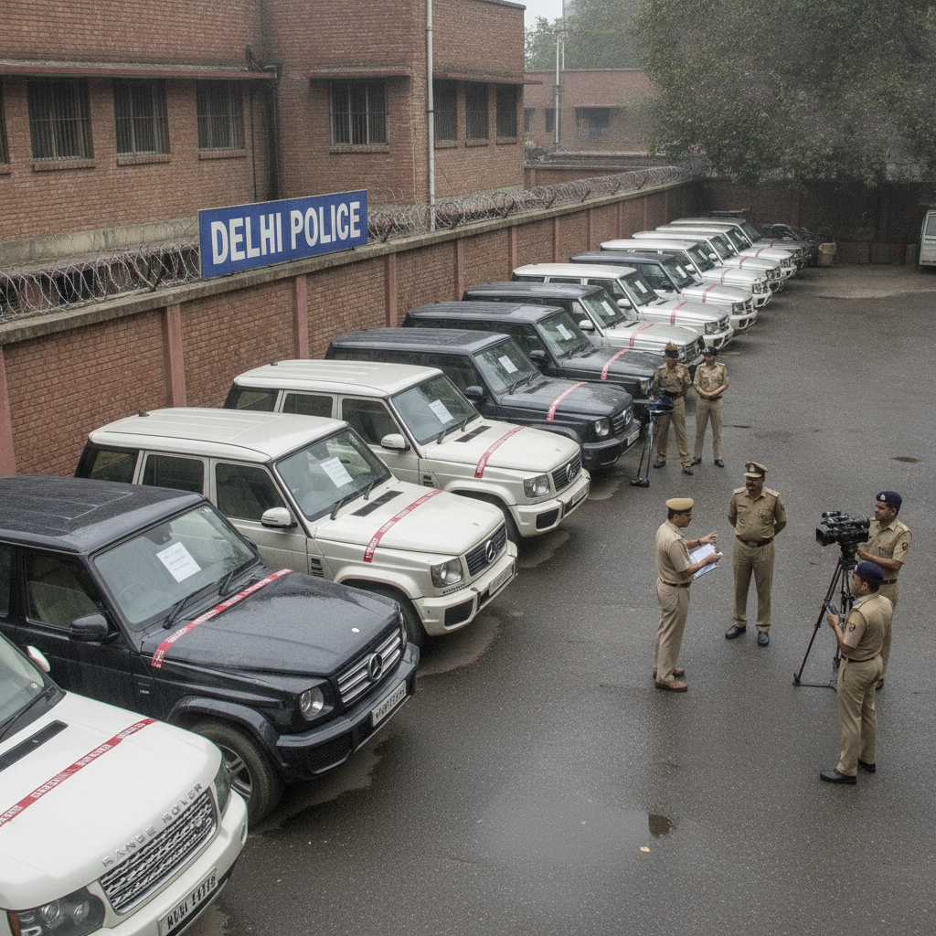 Delhi Police Arrest Two, Seize 12 Stolen Luxury SUVs Sold in Punjab and Rajasthan