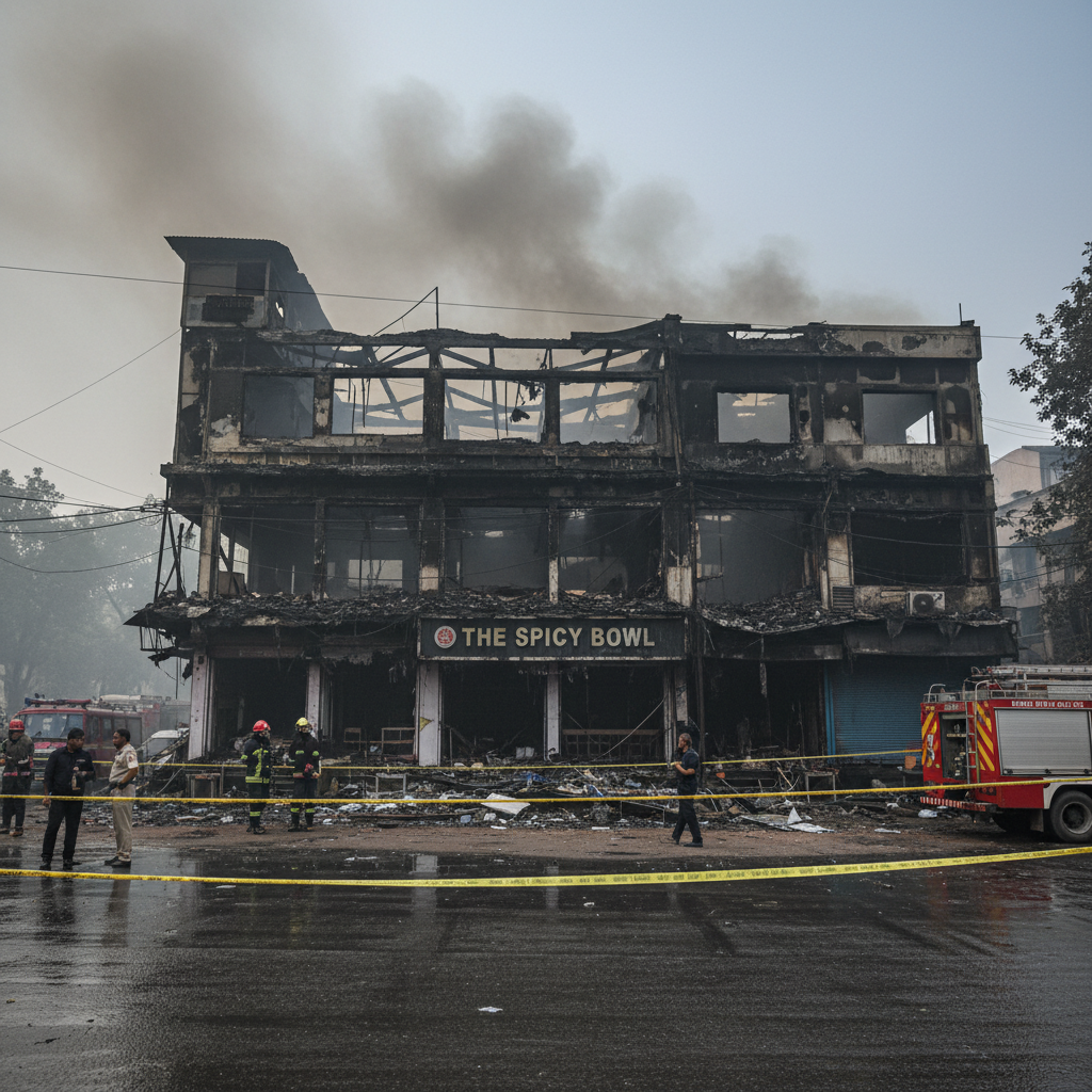 At Least 21 Killed in Fire at Lemon Green Restaurant in Malviya Nagar