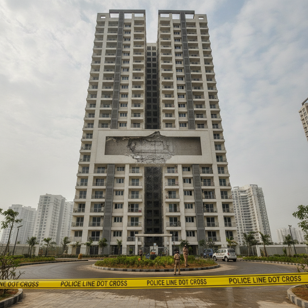 Man dies after plaster falls from 19th floor of Arihant Ambar in Greater Noida