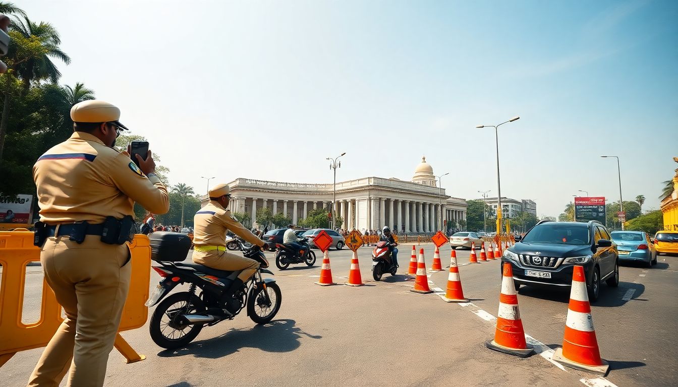 Delhi Traffic Police Restrict Connaught Place Routes for BRICS Summit Rehearsal