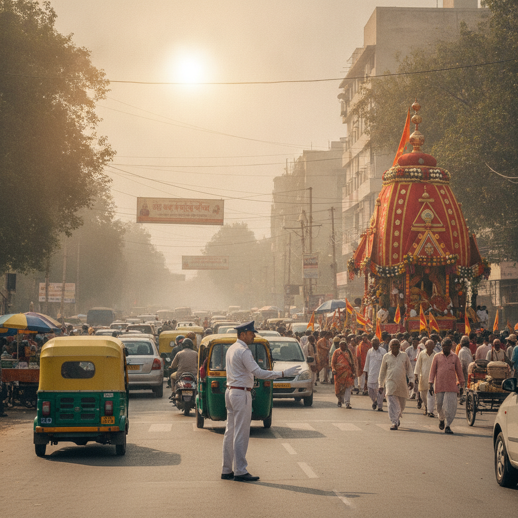 Delhi Police Issue Traffic Advisory for Vasant Kunj Rath Yatra on July 16