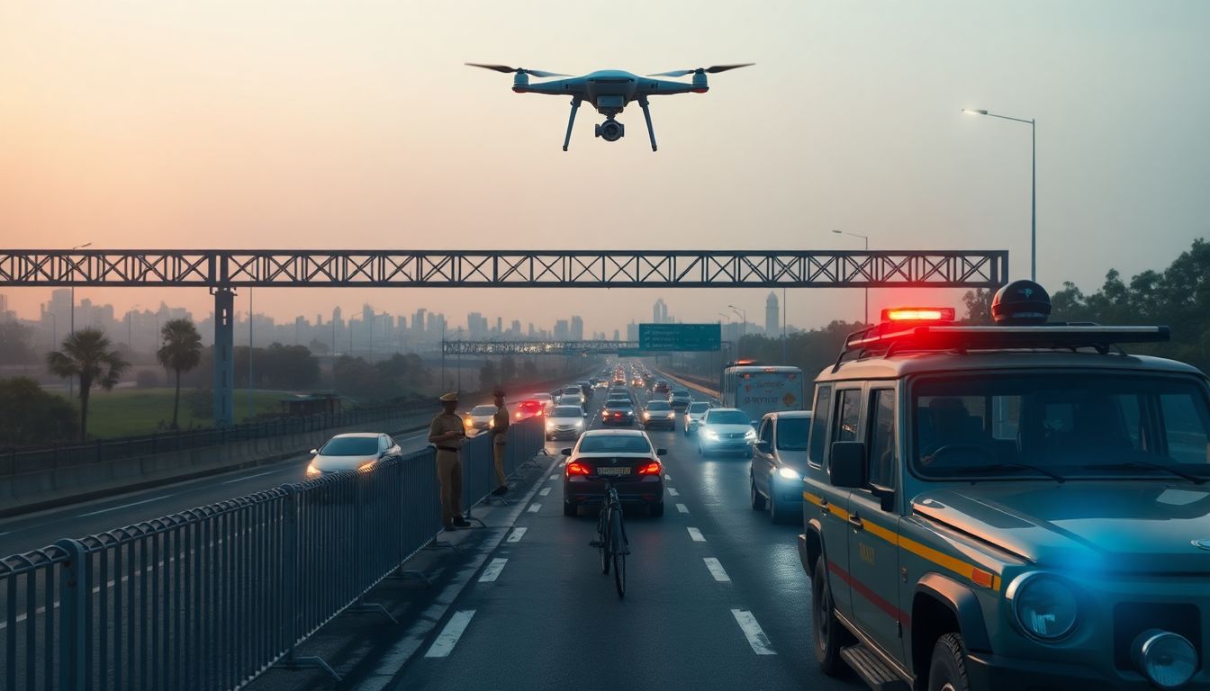 Delhi Police Tightens Border Checks and Drone Surveillance Ahead of BRICS Summit