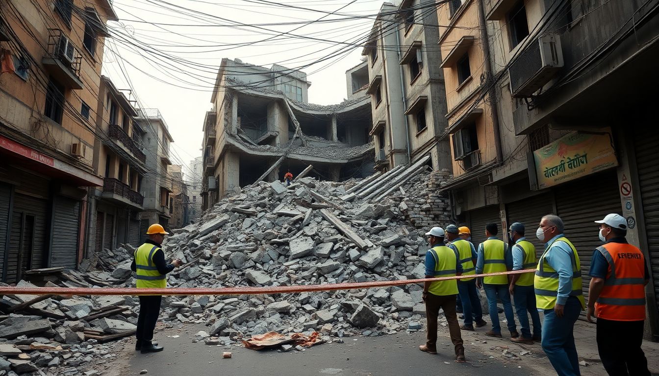 Six Dead as Old Building Collapses During Basement Work in Delhi's Satya Niketan