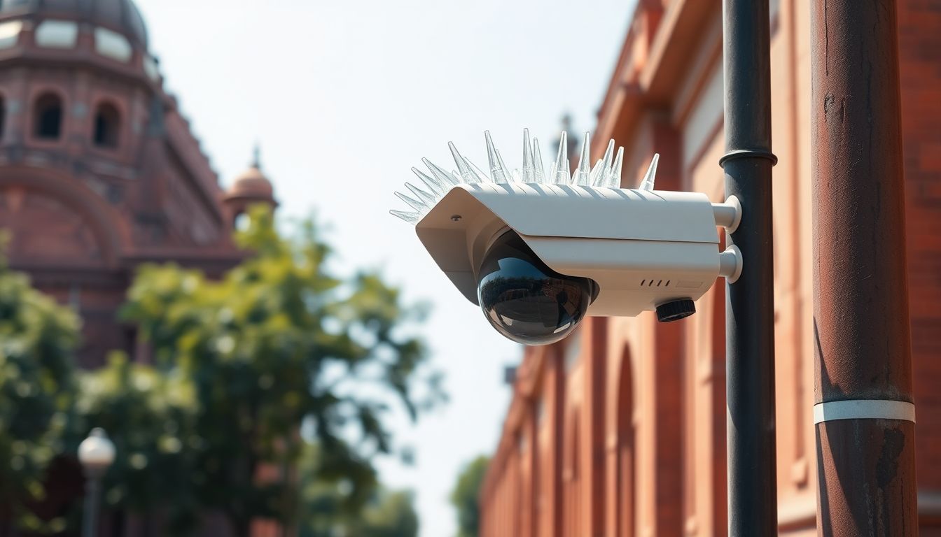 Delhi Police install anti-bird spikes on Lutyens' Delhi CCTV cameras to stop pigeons