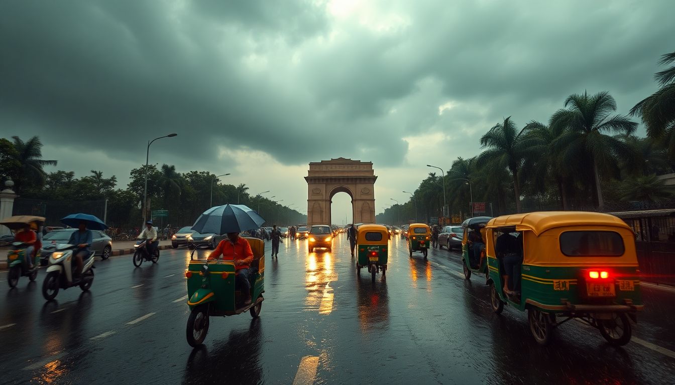 IMD forecasts heavy rain and thunderstorms for Delhi and Haryana on Saturday