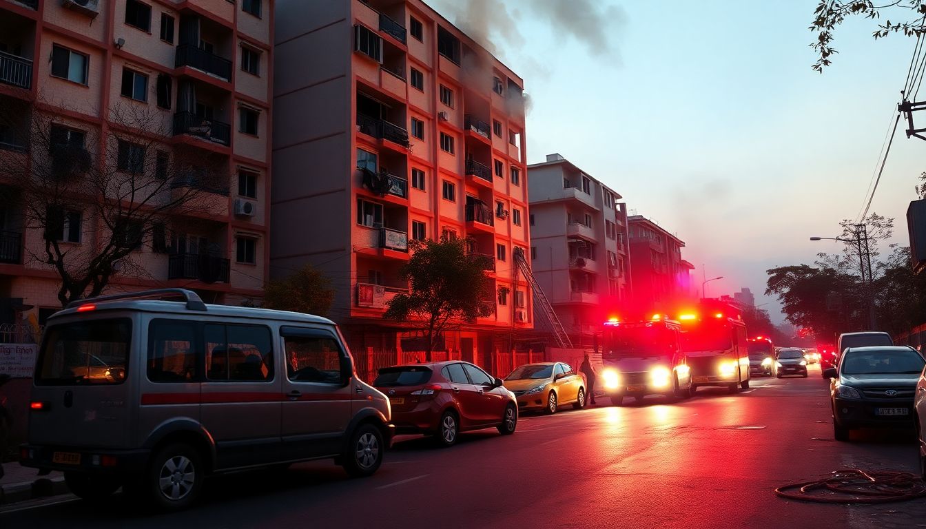 Eight Rescued After Fire and Cylinder Explosions at Delhi Residential Building