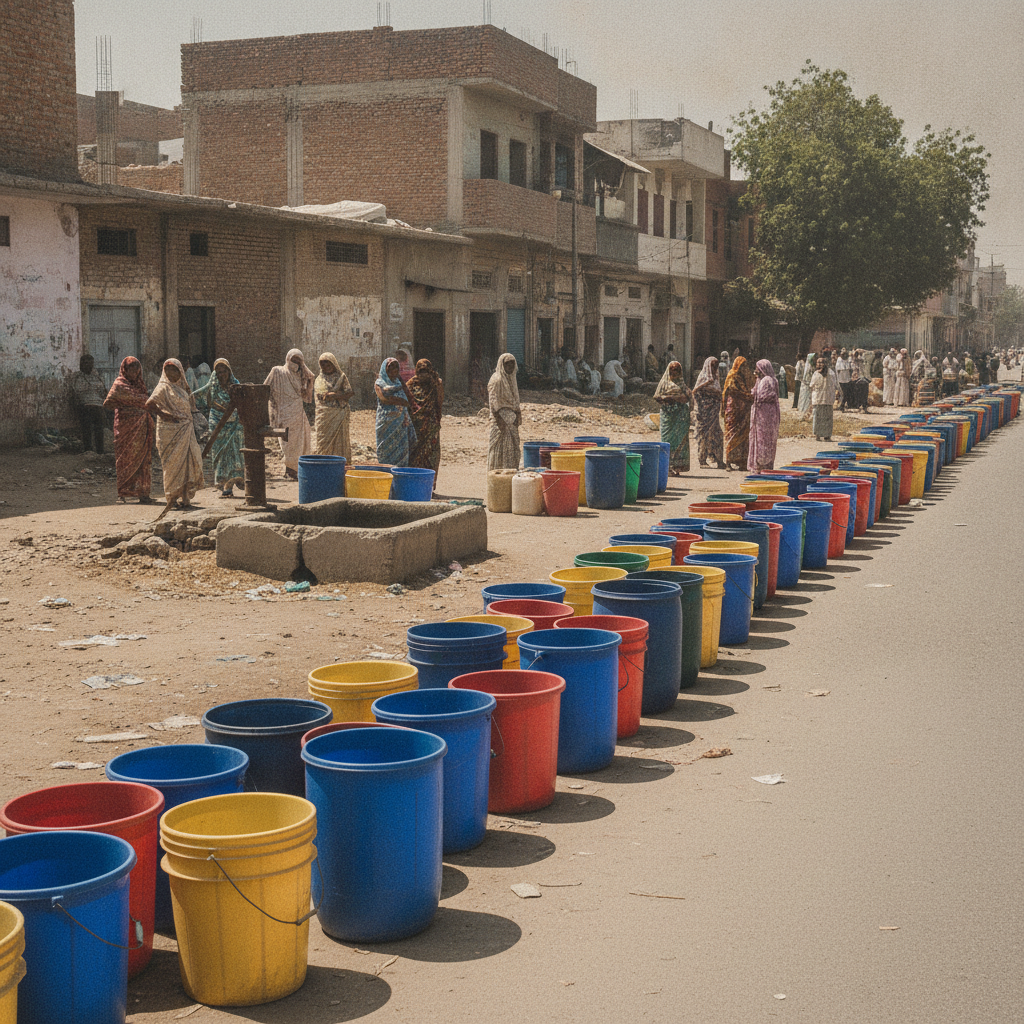 Water shortages and dirty supply hit Zakhira and Sultanpuri residents